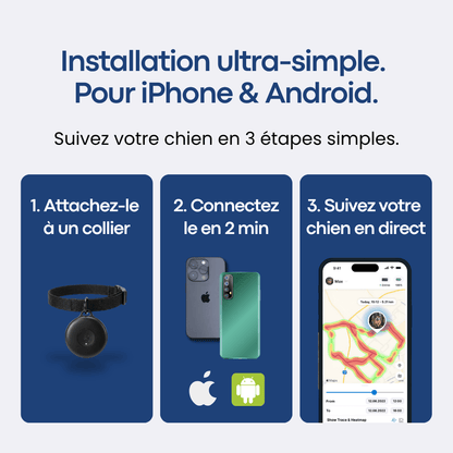 Traceur GPS Chien sans Abonnement - Alpora