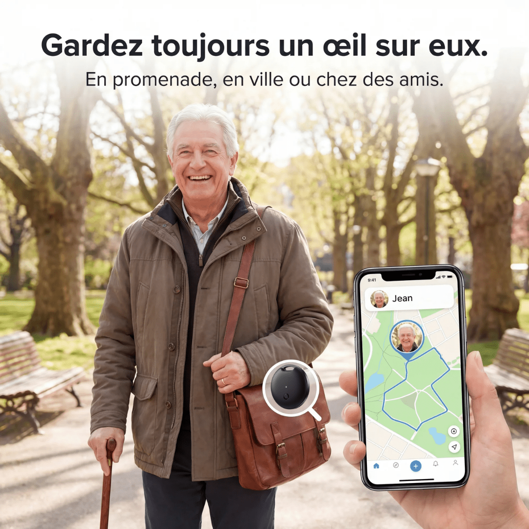 Traceur GPS Pour Seniors — Sans Abonnement  — Alpora